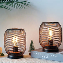 Load image into Gallery viewer, 2pcs Metal cage table lamp
