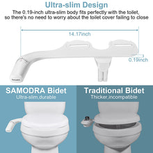 Load image into Gallery viewer, SAMODRA Bidet Attachment for a Toilet Seat
