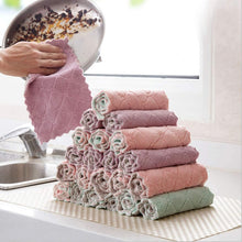 Load image into Gallery viewer, 5 pcs double-layer household microfiber cleaning towels
