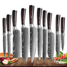 Load image into Gallery viewer, Japanese kitchen chef knives set
