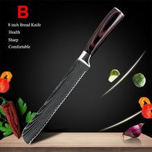 Load image into Gallery viewer, Japanese kitchen chef knives set
