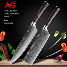 Load image into Gallery viewer, Japanese kitchen chef knives set
