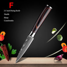 Load image into Gallery viewer, Japanese kitchen chef knives set
