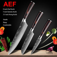 Load image into Gallery viewer, Japanese kitchen chef knives set
