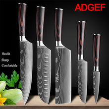 Load image into Gallery viewer, Japanese kitchen chef knives set
