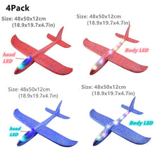 Load image into Gallery viewer, 4 pack foam flying plane kit
